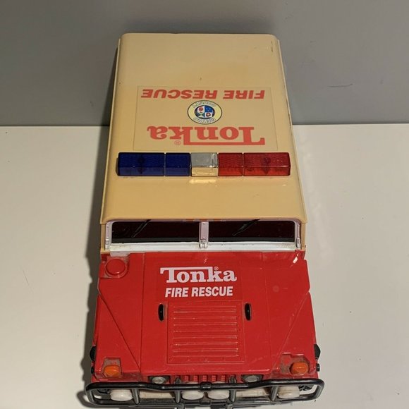 1999 Tonka Fire Rescue Metro County Hummer Lights, Sirens & Talking - Picture 3 of 10
